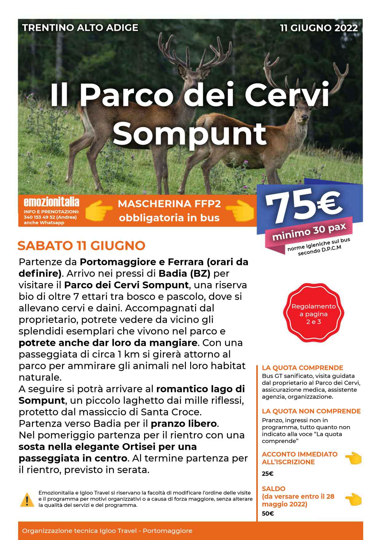 Gita-Organizzata-un-Giorno-Parco-Cervi-Sompunt-2022