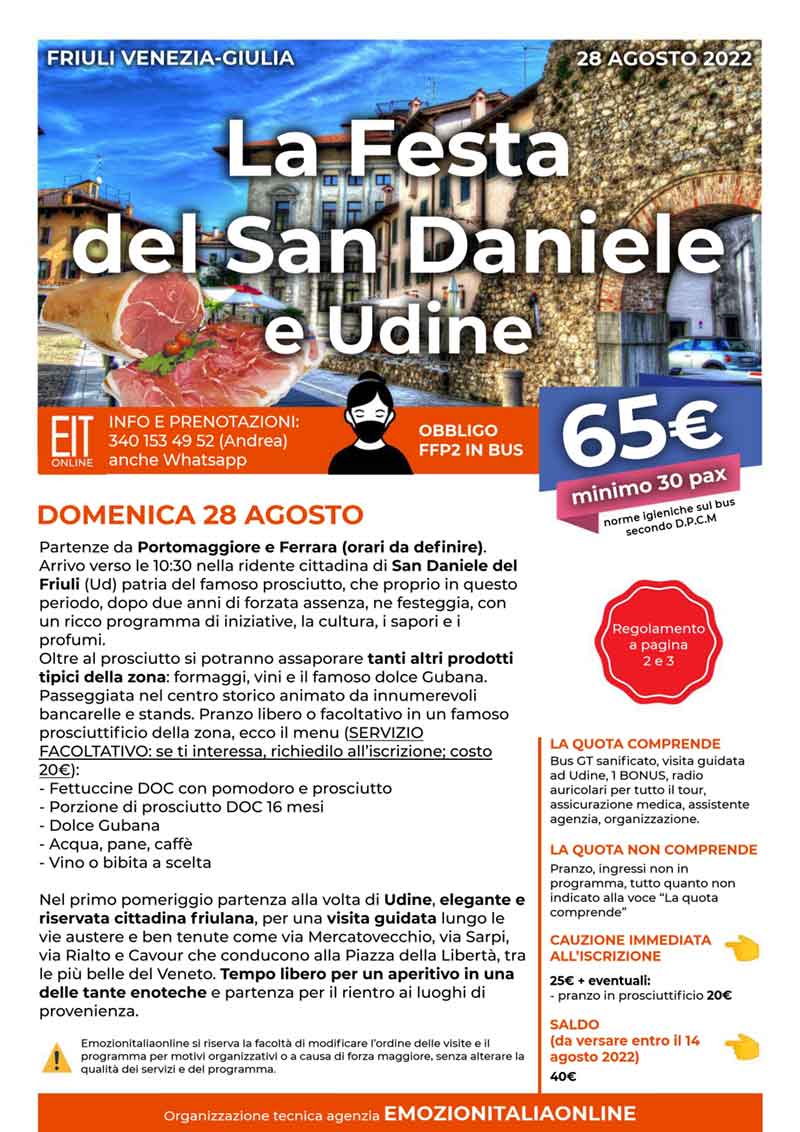 Gita-Organizzata-un-Giorno-Festa-San-Daniele-Udine-2022