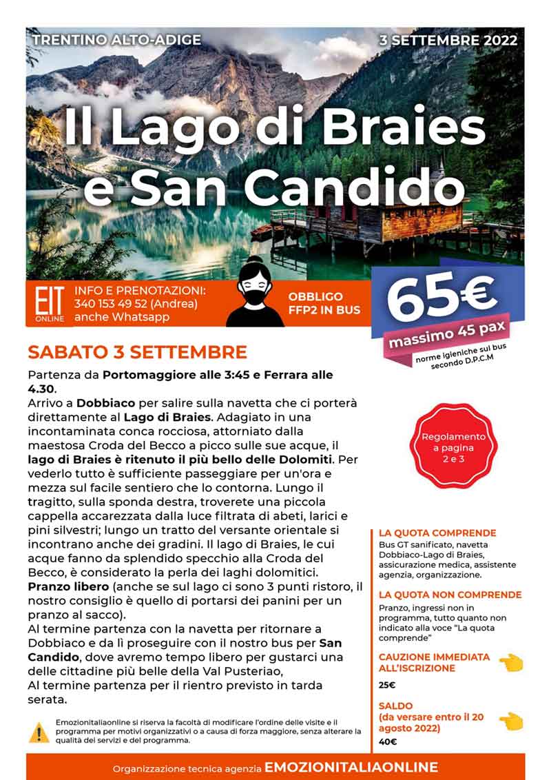 Gita-Organizzata-un-Giorno-Lago-Braies-San-Candido-2022