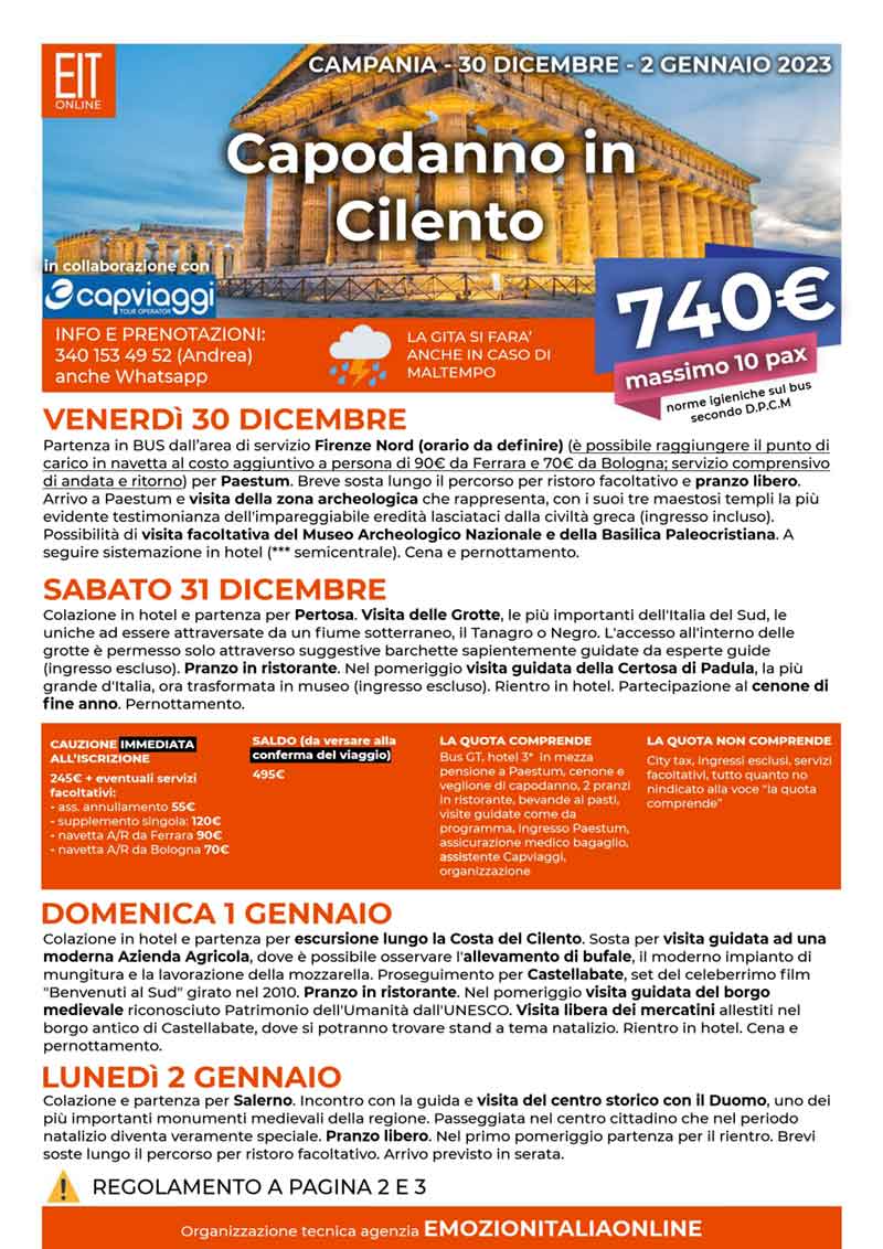 Capodanno-Paestum-Cilento-2022-Viaggio-Organizzato-Gruppo